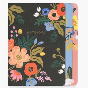 Rifle Paper Co Set of Three Lively Floral Notebooks - discontinued